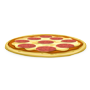 pizza de pepperoni, para incluir en tu menú semanal, representada en ilustración animada